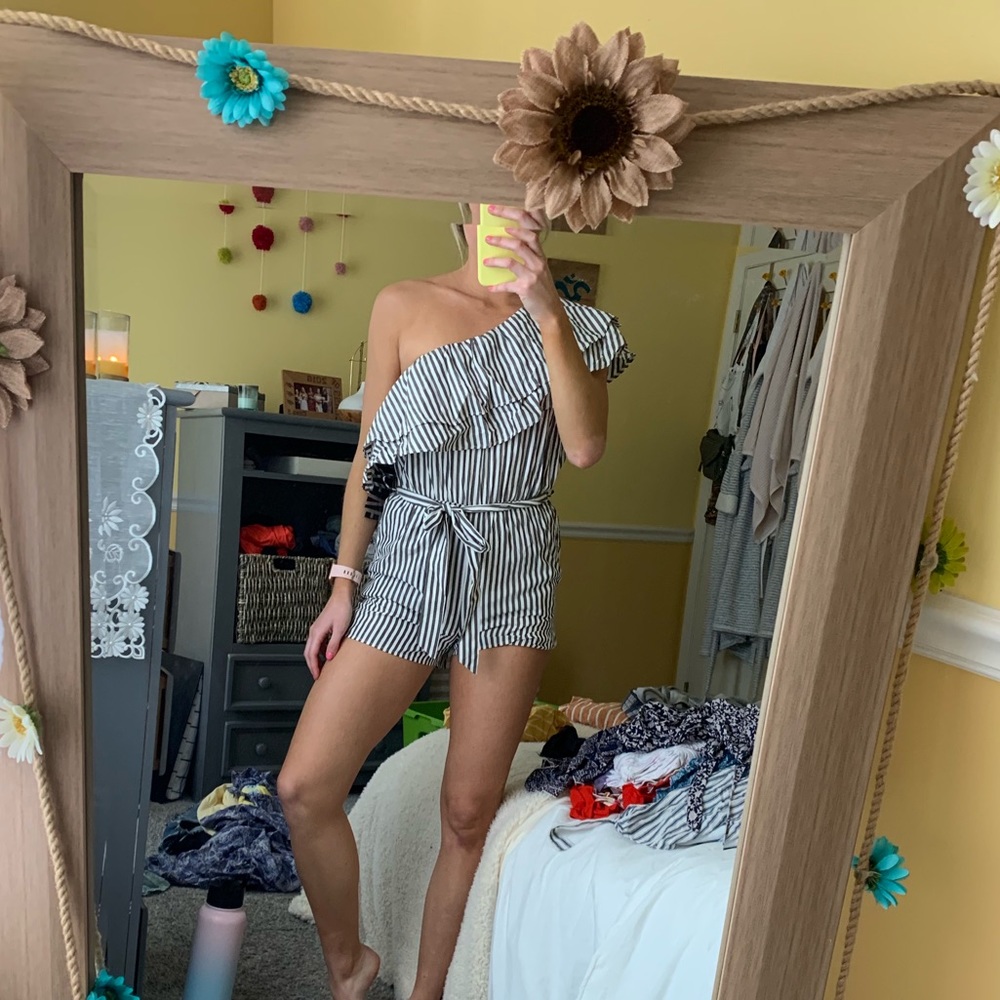 Striped one should romper